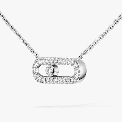 [Elowen Jewelry]Diamond Necklace Move Uno