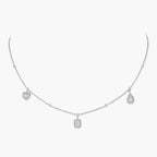 [Elowen jewels]My Twin Diamond Necklace in Silver