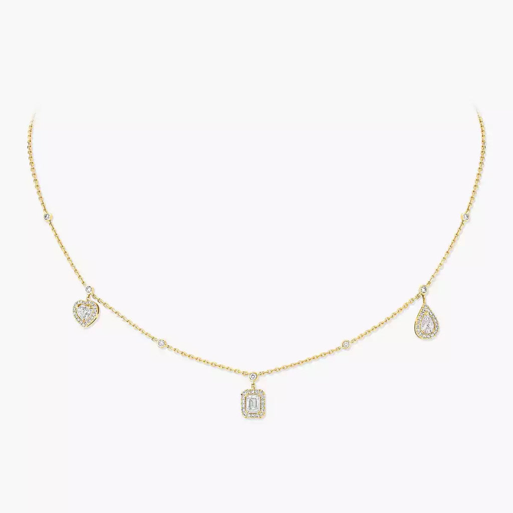 [Elowen jewels]My Twin Diamond Necklace in Silver