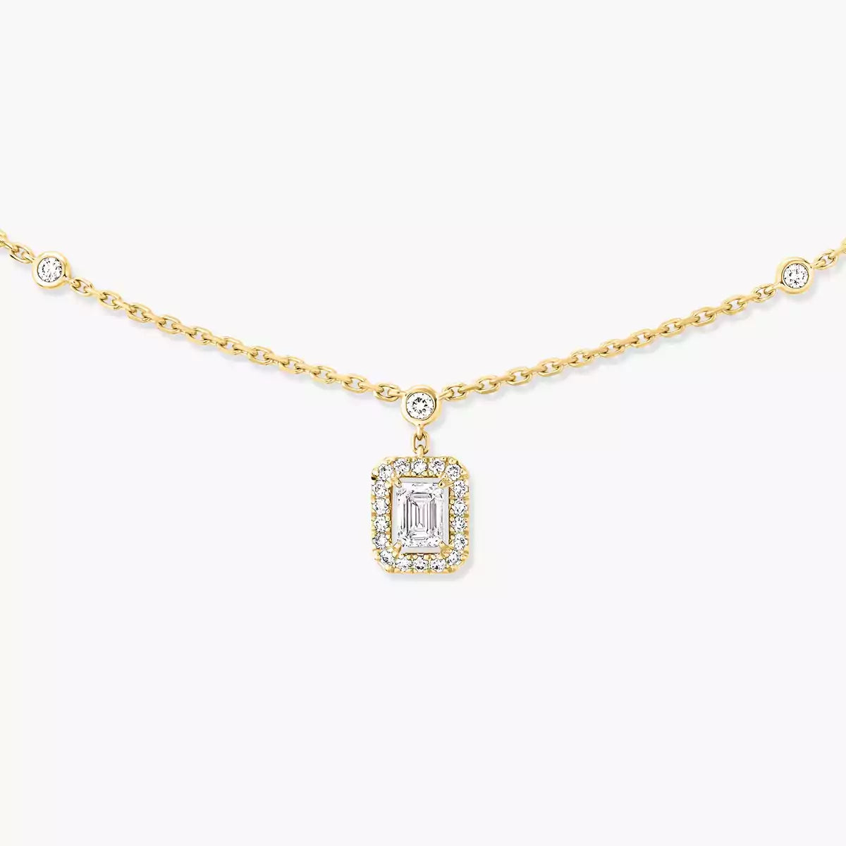 [Elowen Jewelry]My Twin Diamond Necklace in Silver