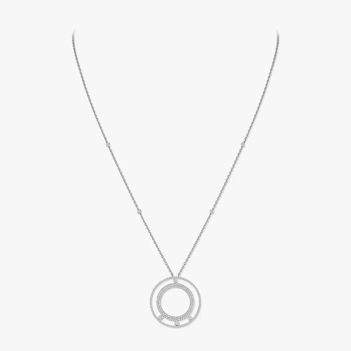 [Elowen Jewelry]Move Romane Long Pave_-Set Diamond Necklace