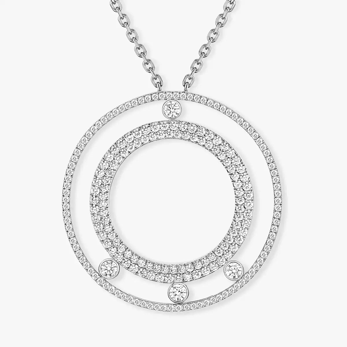 [Elowen Jewelry]Move Romane Long Pave_-Set Diamond Necklace