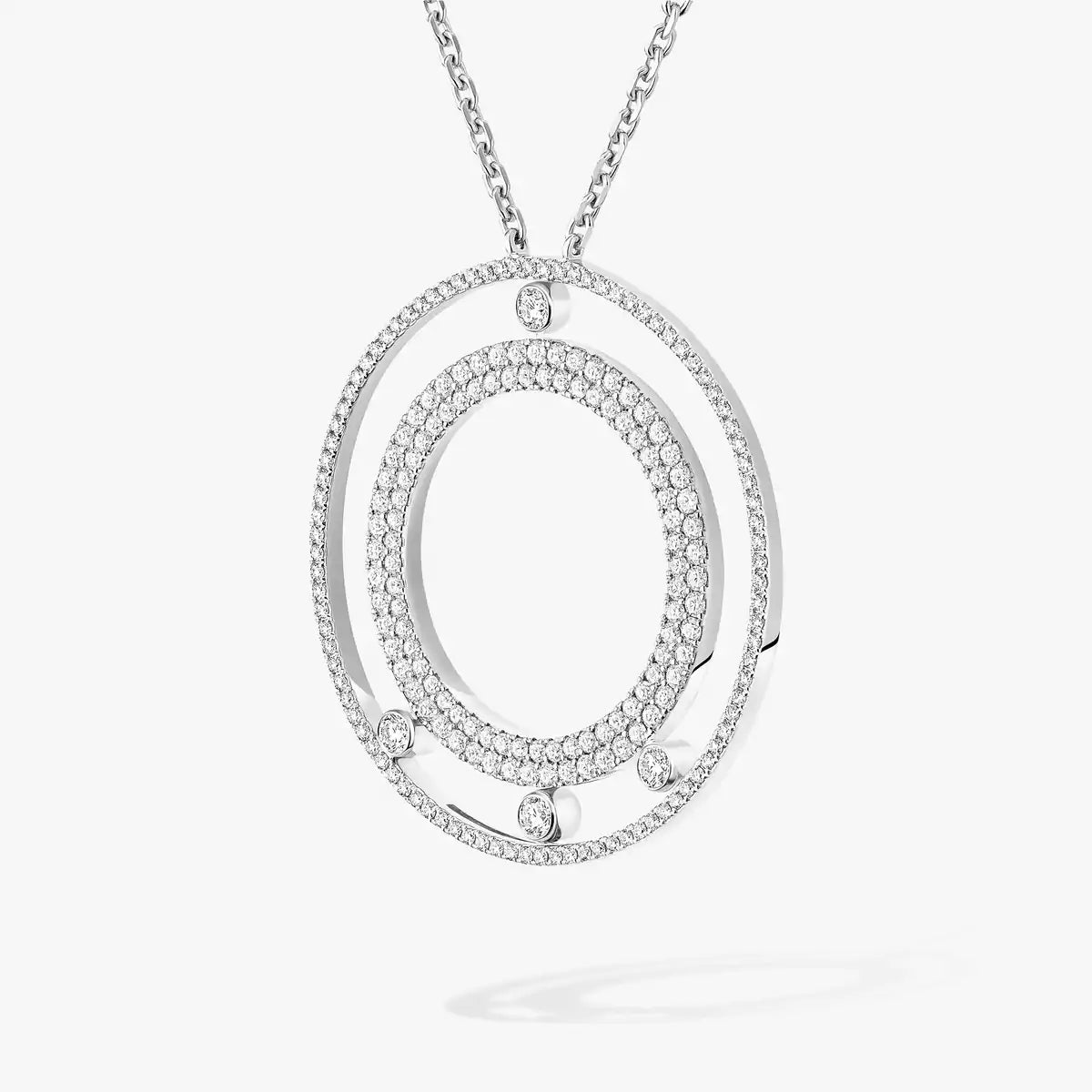 [Elowen Jewelry]Move Romane Long Pave_-Set Diamond Necklace