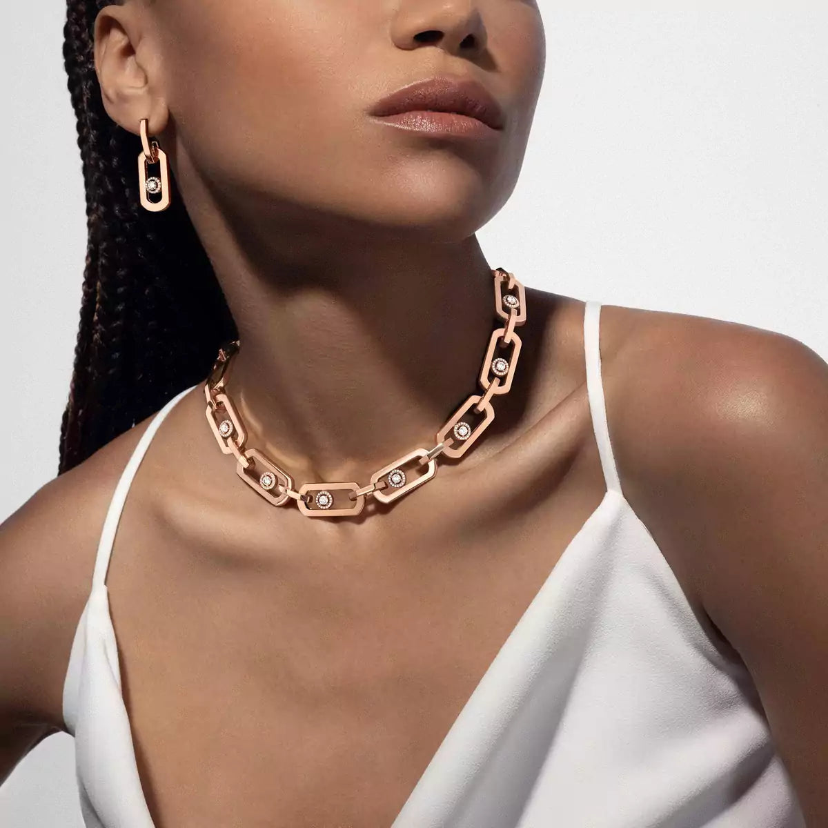 [Elowen Jewelry]So Move XL Diamond Pendant Earrings