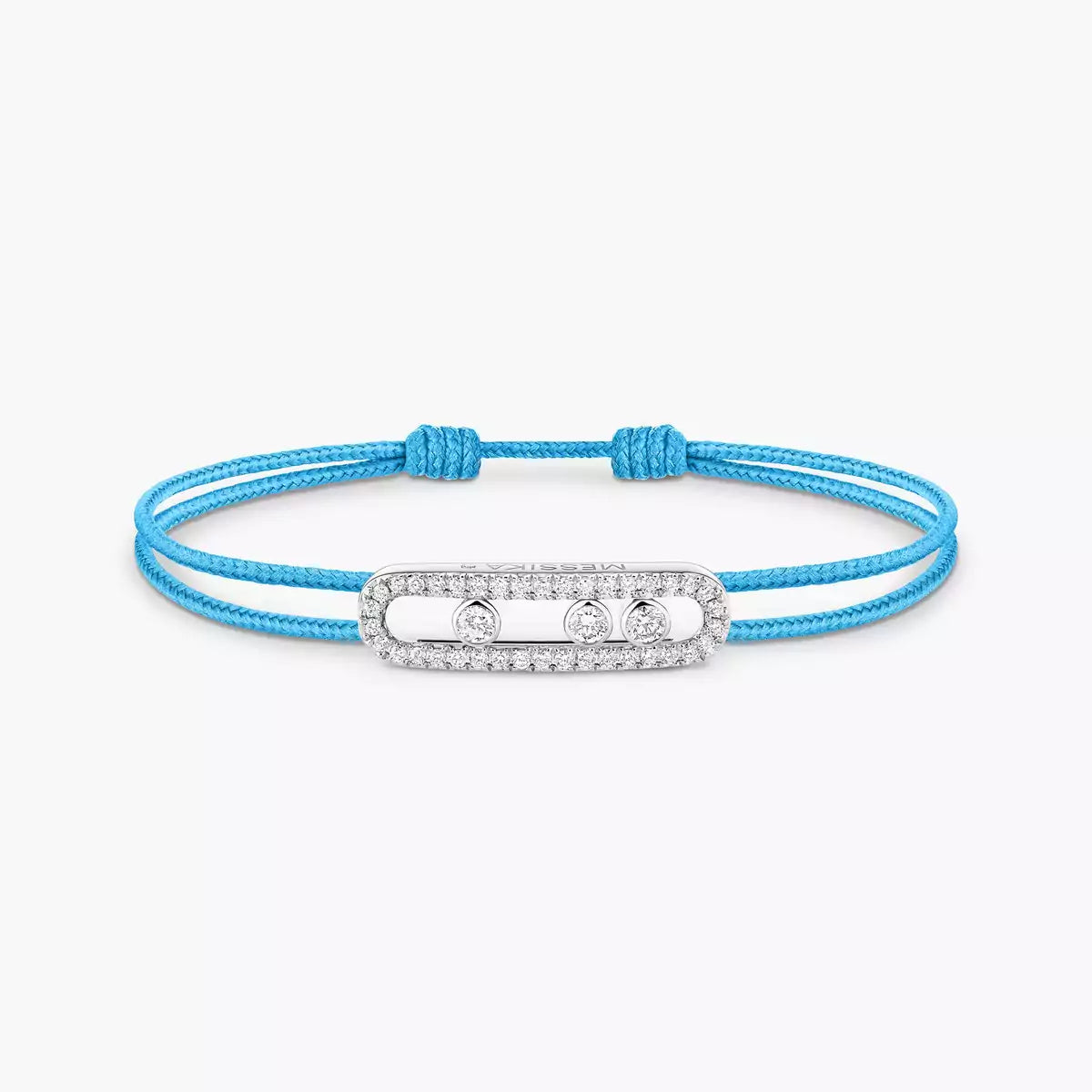 [Elowen Jewelry]Messika Care(s) pink cord pavé bracelet