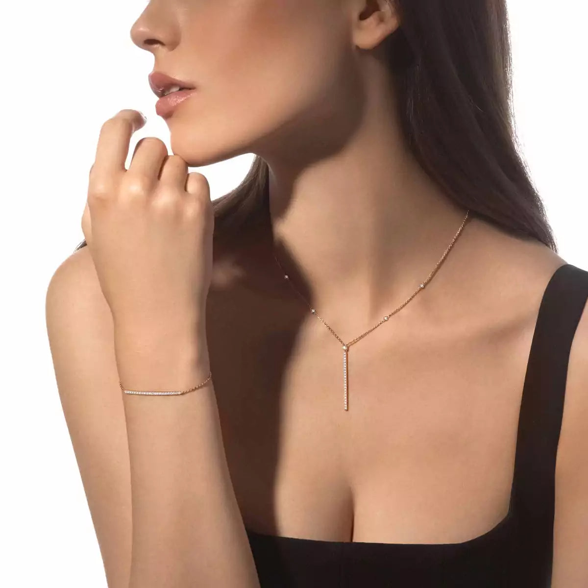 [Elowen Jewelry]Diamond Thin Bangle 0.15ct My Twin Toi & Moi