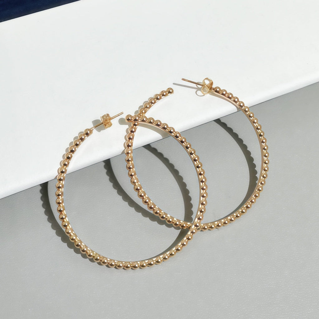 [Elowen jewels] スムースビーズスタッドピアス