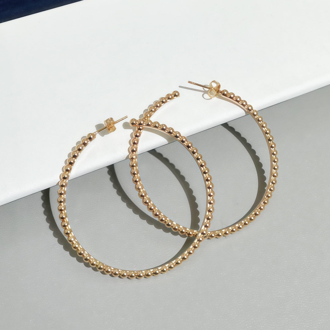 [Elowen jewels] スムースビーズスタッドピアス