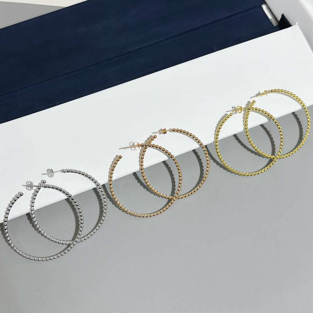 [Elowen jewels] スムースビーズスタッドピアス