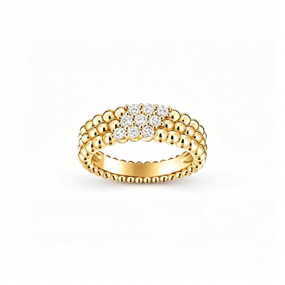 {
  "Elowen jewels": "エロウェン・ジュエルズ",
  "THREE-ROW DIAMOND RING": "3連ダイヤモンドリング"
}