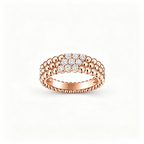 [Elowen jewels] THREE-ROW DIAMOND RING