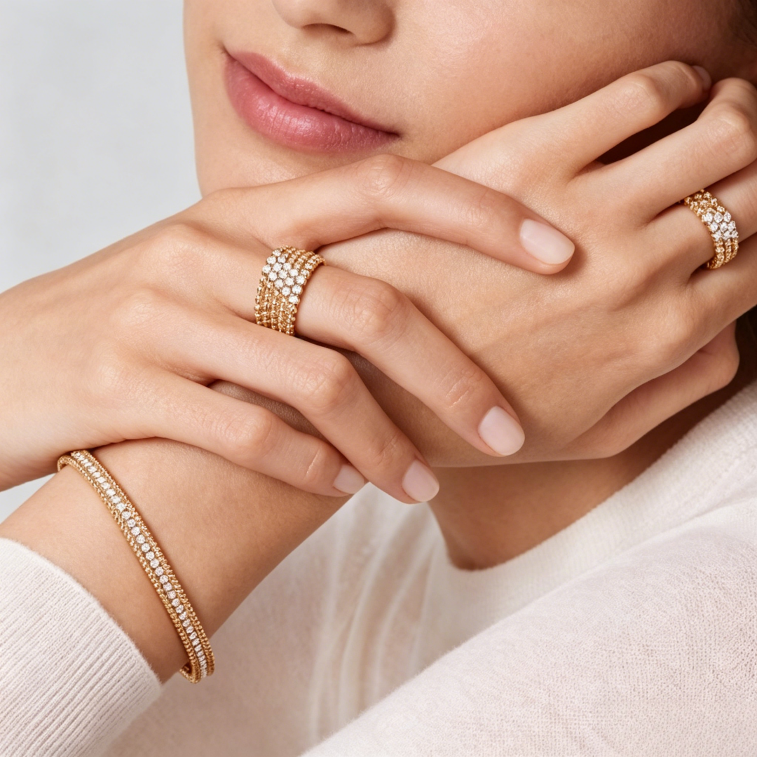 {
  "Elowen jewels": "エロウェン・ジュエルズ",
  "THREE-ROW DIAMOND RING": "3連ダイヤモンドリング"
}