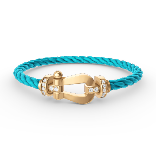 [Elowen Jewels]FORCE LARGE HORSESHOE HALF DIAMOND BRACELET GOLD