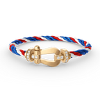 [Elowen jewels ]FORCE GROSSES HUFEISEN HALBDIMANT-ARMBAND GOLD