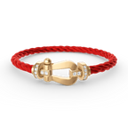 [Elowen jewels ]FORCE GROSSES HUFEISEN HALBDIMANT-ARMBAND GOLD