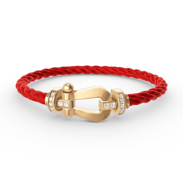 [Elowen jewels ]FORCE LARGE HORSESHOE HALF DIAMOND BRACELET GOLD