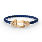 [Elowen jewels ]FORCE GROSSES HUFEISEN HALBDIMANT-ARMBAND GOLD
