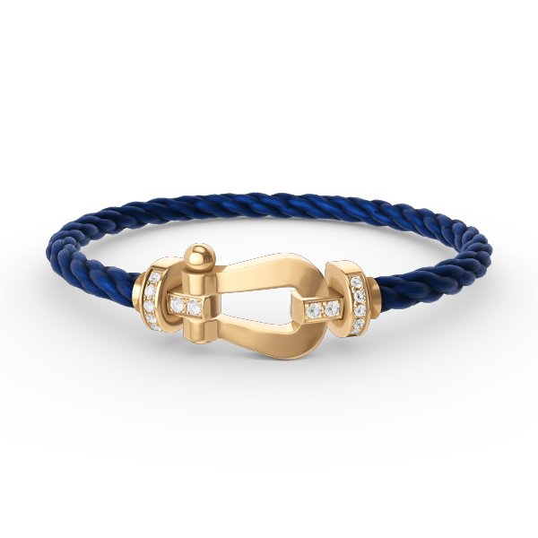 [Elowen jewels ]FORCE LARGE HORSESHOE HALF DIAMOND BRACELET GOLD