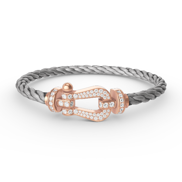 [Elowen jewels ]FORCE LARGE HORSESHOE FULL DIAMOND BRACELET ROSE GOLD