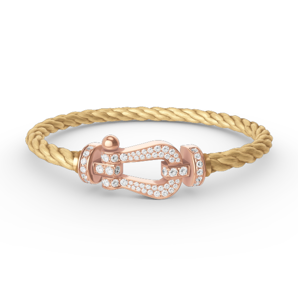 [Elowen jewels ]FORCE LARGE HORSESHOE FULL DIAMOND BRACELET ROSE GOLD