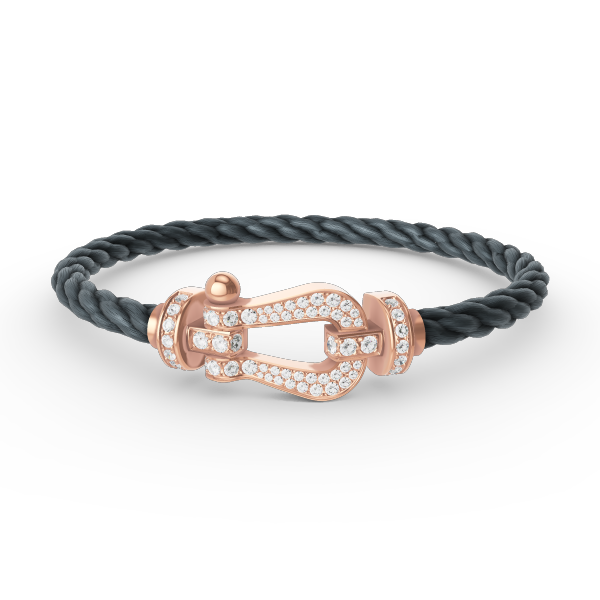 [Elowen jewels ]FORCE LARGE HORSESHOE FULL DIAMOND BRACELET ROSE GOLD