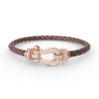 [Elowen jewels ]FORCE LARGE HORSESHOE FULL DIAMOND BRACELET ROSE GOLD