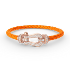 [Elowen jewels ]FORCE LARGE HORSESHOE FULL DIAMOND BRACELET ROSE GOLD