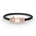 [Elowen jewels ]FORCE LARGE HORSESHOE FULL DIAMOND BRACELET ROSE GOLD