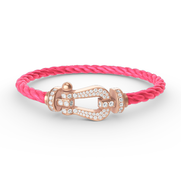 [Elowen jewels ]FORCE LARGE HORSESHOE FULL DIAMOND BRACELET ROSE GOLD