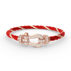[Elowen jewels ]FORCE LARGE HORSESHOE FULL DIAMOND BRACELET ROSE GOLD
