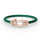 [Elowen jewels ]FORCE LARGE HORSESHOE FULL DIAMOND BRACELET ROSE GOLD