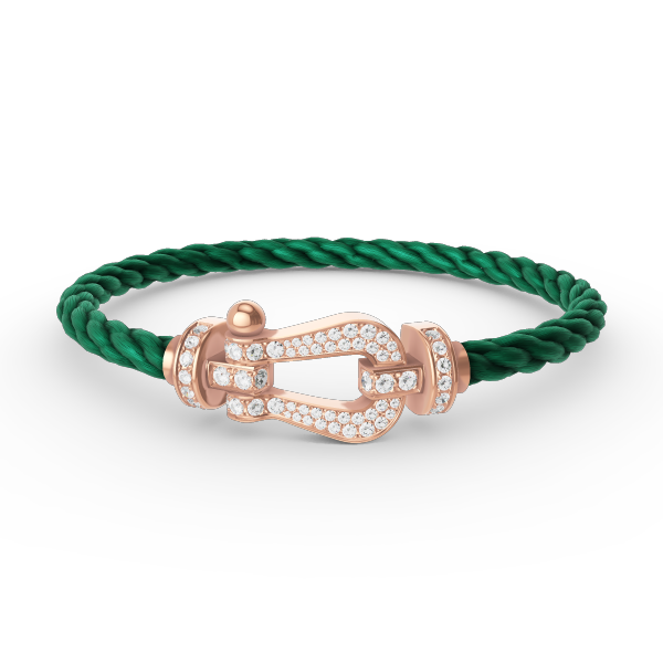 [Elowen Jewels]FORCE LARGE HORSESHOE FULL DIAMOND BRACELET ROSE GOLD