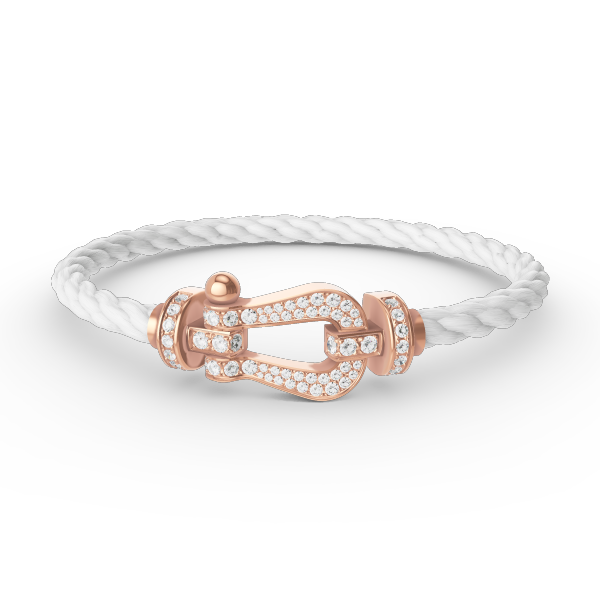 [Elowen Jewels]FORCE LARGE HORSESHOE FULL DIAMOND BRACELET ROSE GOLD