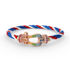 [Elowen jewels ]FORCE LARGE HORSESHOE  COLORED DIAMOND BRACELET ROSE GOLD