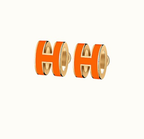[Elowen jewels ]MINI POP H EARRINGS ORANGE
