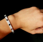 [Elowen jewels ]LOVE ARMBAND 6,1MM DIAMANTBESETZTE KERAMIK
