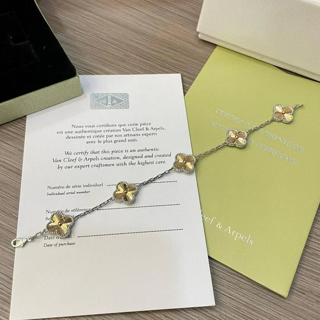 [Elowen jewels ] CLOVER 5 MOTIF LASER BRACELET COLLECTION