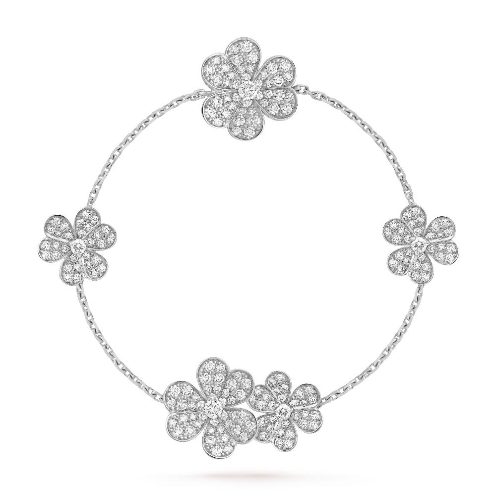 [Elowen jewels ]FRIVOLE SILVER 5 FLOWERS BRACELET
