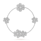 [Elowen jewels ]FRIVOLE SILVER 5 FLOWERS BRACELET