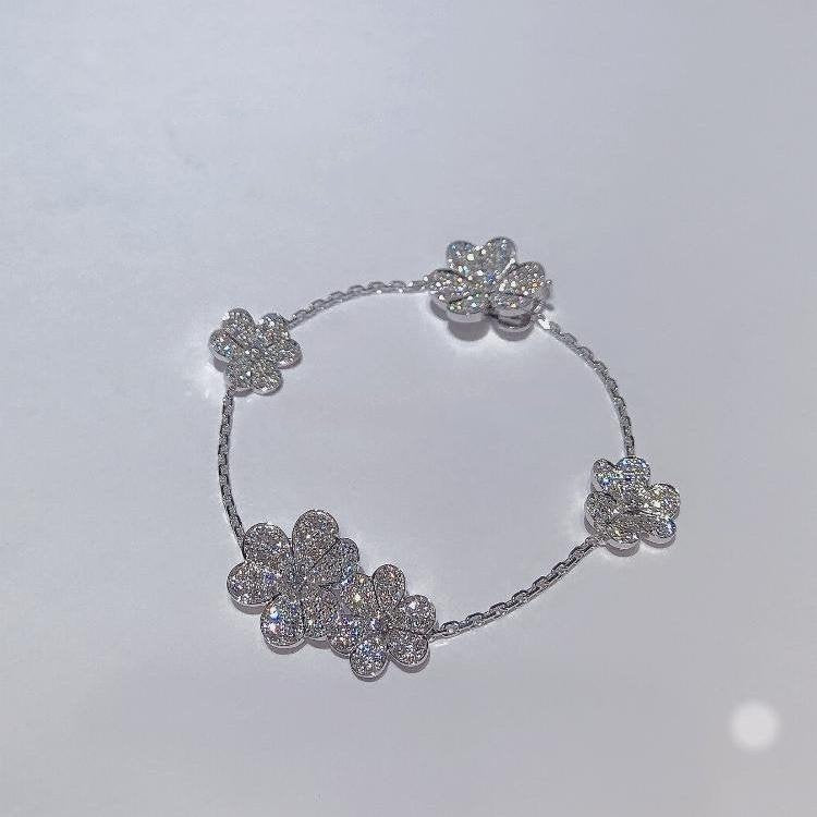 [Elowen jewels ]FRIVOLE SILVER 5 FLOWERS BRACELET
