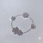 [Elowen jewels ]FRIVOLE SILVER 5 FLOWERS BRACELET
