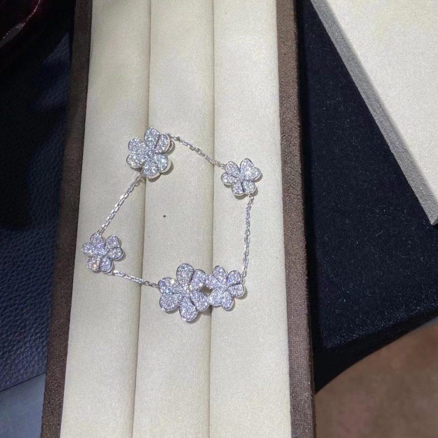 [Elowen jewels ]FRIVOLE SILVER 5 FLOWERS BRACELET