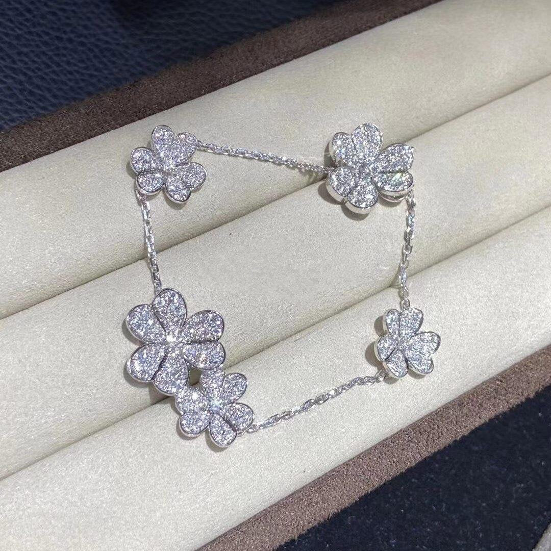 [Elowen jewels ]FRIVOLE SILVER 5 FLOWERS BRACELET