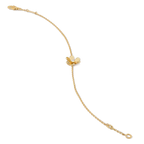 [Elowen jewels ]FRIVOLE GOLD FLOWER PINK MALACHITE BRACELET