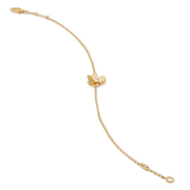 [Elowen jewels ]FRIVOLE GOLD FLOWER PINK MALACHITE BRACELET