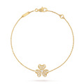 [Elowen jewels ]FRIVOLE GOLD-BLUMENARMBAND MIT DIAMANTEN