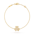 [Elowen jewels ]FRIVOLE GOLD-BLUMENARMBAND MIT DIAMANTEN