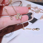 [Elowen jewels ]FRIVOLE GOLD-BLUMENARMBAND MIT DIAMANTEN