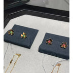 [Elowen jewels ]FRIVOLE BLUMEN-OHRRINGE ROSA