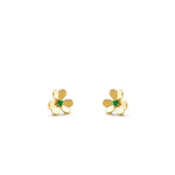[Elowen jewels ]FRIVOLE BLUMEN-OHRRINGE AUS MALACHIT